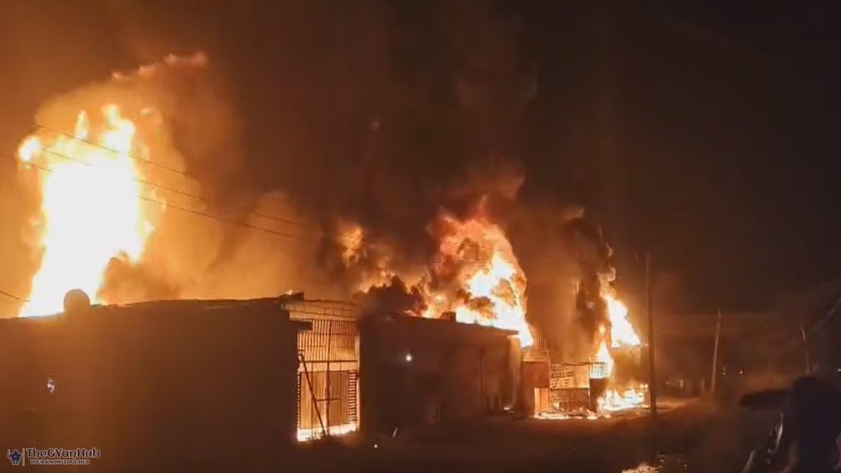 वेल्डिंग के दौरान केमिकल फैक्टरी में धमाका: चार मजदूर गंभीर रूप से झुलसे, जिला अस्पताल से उन्हें लखनऊ रेफर किया गया