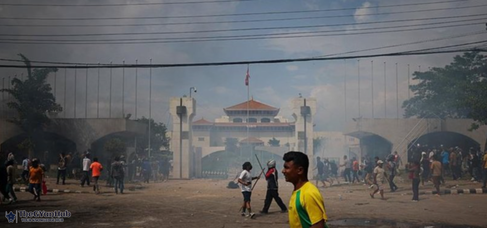 Nepal's Parliament Set Ablaze Amid Protests