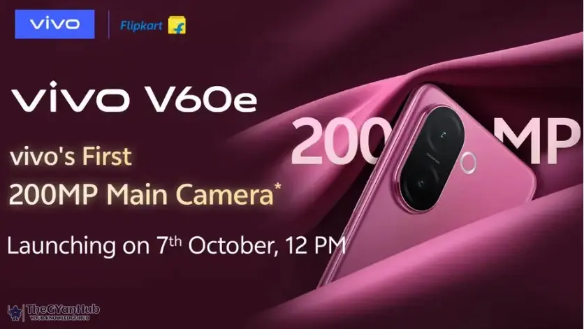 Sleek Vivo V60e smartphone showcased at India launch event