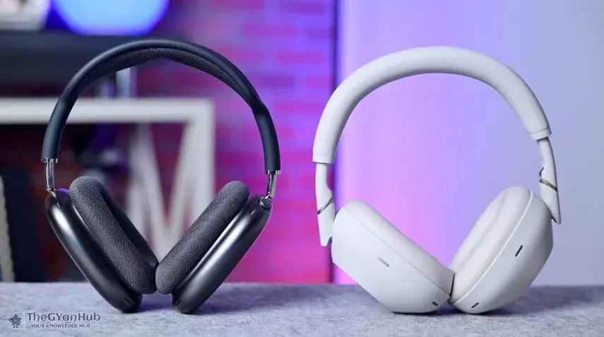 Tech setup featuring iPhone 17 series smartphones with Sony’s latest WH-1000XM6 headphones