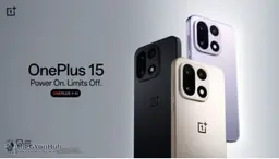 OnePlus 15 smartphone showcasing its sleek design and Snapdragon 8 Elite Gen 5 chipset