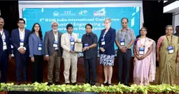 Heritage Institute of Technology alumnus receiving an award at Global 100 Awards 2026