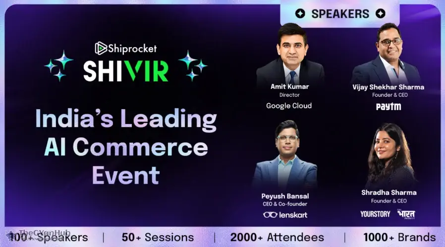 Announcement graphic for Shiprocket SHIVIR 2025 to be hosted in Bengaluru