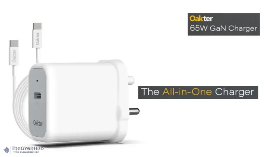 Compact and powerful — Oakter 65W GaN charger tested for fast charging stability and everyday usability