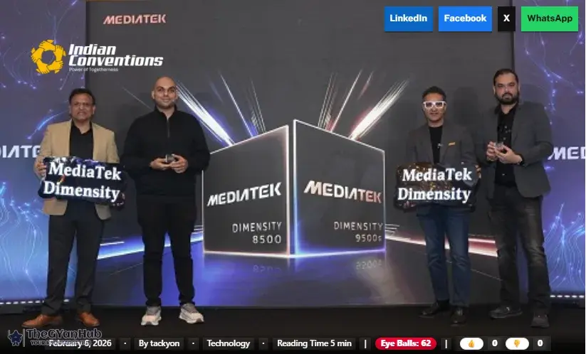 MediaTek Launches Next-Gen Dimensity 9500s and 8500 Chipsets in India