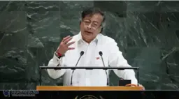 Donald Trump speaking critically about Democrats during a government shutdown crisis, announcing a June 1 deadline to reach a resolution.