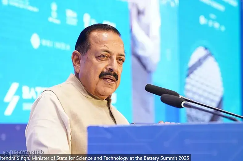 Alt text: Concept illustration highlighting Jitendra Singh advocating for India’s leadership in critical tech sectors to strengthen national sovereignty.