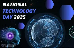 Illustration of professionals and students pursuing AI certifications during National Technology Day amid debates over industry impact and job readiness.