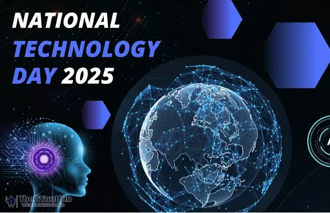 Illustration of professionals and students pursuing AI certifications during National Technology Day amid debates over industry impact and job readiness.